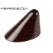 FIAT 500 Antenna Base Cover by Feroce - Carbon Fiber - EU Model - Red Candy